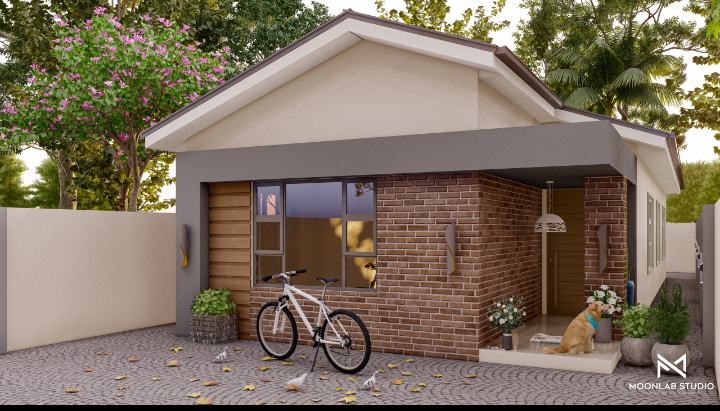 Four-Bedroom Family Home 3D Render